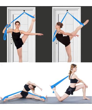 Dancer Stretch Band Door Flexibility & Stretching Leg Strap Stretch Band for Yoga Ballet Dance and Gymnastic Exercise Excellent Gift for Your Friends and Loved Ones Light Blue - Buy Online on GoSupps.com