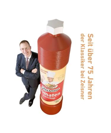 Zeisner Tomato Ketchup with Exquisite Spices | Vegan & Preservative-Free | 425ml - Premium Taste from Grasberg Bremen - Buy Online on GoSupps.com