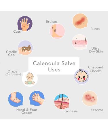 Green + Lovely Calendula Salve - Certified Organic Skin Cream for Eczema - Unscented 2 oz - Buy Online on GoSupps.com