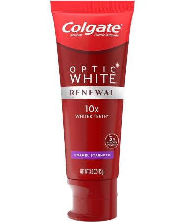 Colgate Optic White Renewal Teeth Whitening Toothpaste Enamel Strength 2 Pack 3 Oz Tube - Buy Online on GoSupps.com