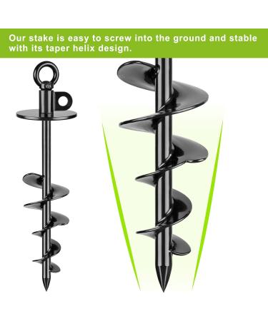 Lifeswell Robust Dog Fishing Anchor - 38.1 cm No Tangling Ideal for Dogs Up to 100 kg - Perfect for Courtyard Camping & Beach - 15-Inch Round Pile (Black) - Buy Online on GoSupps.com