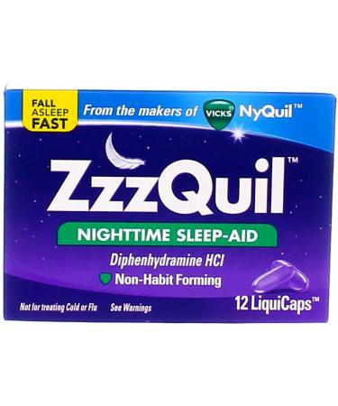 ZzzQuil Nighttime Sleep Aid Liquicaps 48 Count