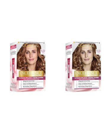 L'Or al Paris Excellence Cr me 6.32 Sunny Light Brown (Pack of 2) No. 6.32 - Sunny Light Brown Pack of 2