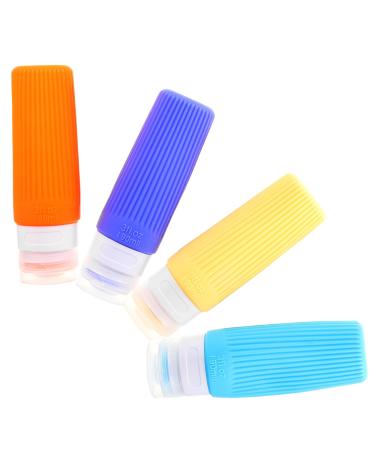 FRCOLOR Travel Bottles 4pcs Lotion Shampoo Toiletry Bottles Cream Bottle Japanese-style Travel Travel Size Bottles