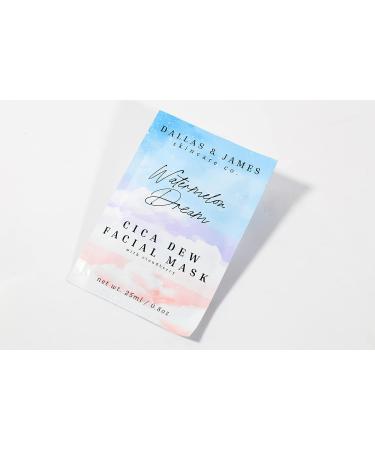 Shop Dallas & James Watermelon Dream Cica Dew Facial Mask - Hydrating & Calming Sheet Mask for Glowing Skin - Buy Online on GoSupps.com