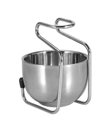 Premium Stainless Steel Shaving Set - Classic Wet Shave Brush Holder & Bowl Stand for Men - Buy Online on GoSupps.com