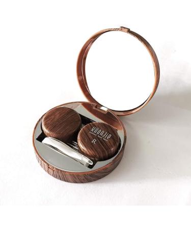 Heallily Wooden Lens Case Travel Kit - Contact Lens Holder & Soaking Storage Container - Buy Online on GoSupps.com