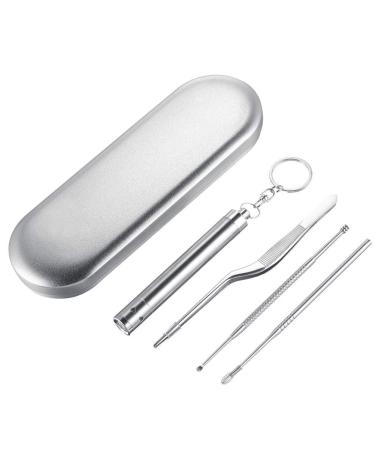 Ear Wax Remover Earwax Removal Stainless Steel Ear Pick with Storage Box