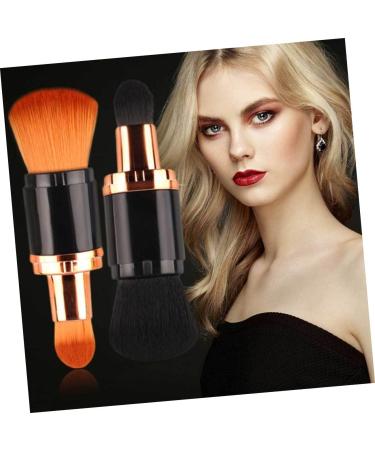 MAGICLULU Powder Brush Face Foundation Concealer Brush Foundation Makeup Brush Double Ended Makeup Brush Blush Lip Brush Eyeliner Synthetic Makeup Brush Beauty Tools The Face 16*3.5cm As Shown - Buy Online on GoSupps.com