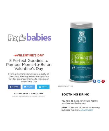 Organic Lemon Ginger Pregnancy Tea for Nausea Relief - Caffeine-Free, USDA Certified - 20 Count Pack - Up to 40 Servings - Buy Online on GoSupps.com