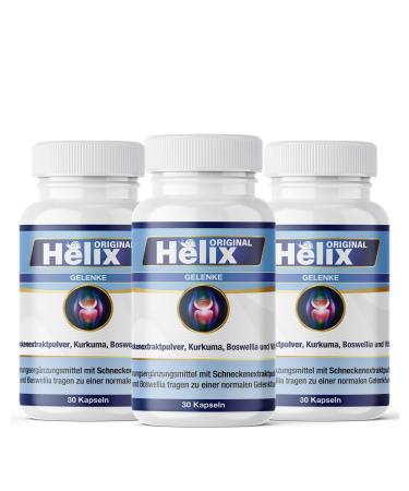 Helix original - nutritional supplement for joint pain with turmeric Boswellia snail protein extract and vitamin C for collagen formation - lactose -free gluten -free (90 capsules) 3