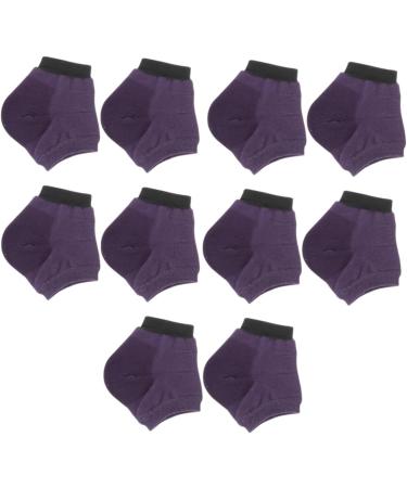 minkissy 15 Pairs Moisturizing Socks Foot Softening Socks Heel Protector Heel Cushions Silicone Heel Socks Dry Feet Foot Protectors for Feet Ankle Socks Spa Silicone Purple Anti Slip Socks - Buy Online on GoSupps.com