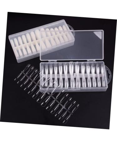 Mikinona 1 Set Transparent Nail False Nails Fake Nails Women Manicures Artificial Fingernails Nail Tips for Women - Buy Online on GoSupps.com