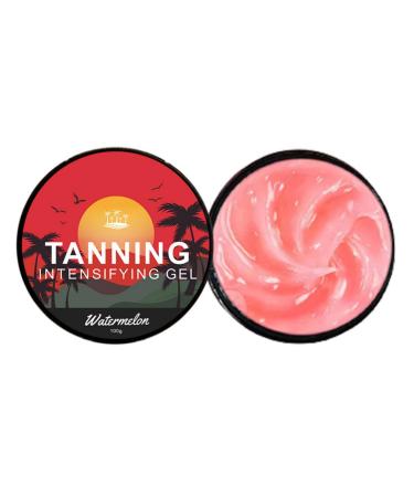 Tanning Lotion Self Tanner Sunless Self Tanning Cream Natural Looking Gradual Tan Tanning Accelerator Browning Lotion for Men & Women Fair to Medium SPF0 (Water Melon Tanning Gel for Sunbed)