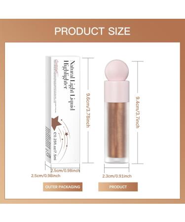 Liquid Body Highlighter - 2.4oz Liquid Face Highlight Waterproof Pearlescent Shades Long Lasting Bronzer Facial Outline Trimmer for Leg Kagrote 4# - Buy Online on GoSupps.com