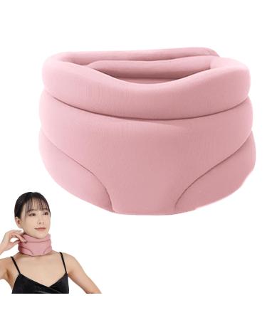 BOMMFU Rollkrause Human - Soft Frills Neck Collar | Perfect Support for Travel & Business - Stylish Pink Design - Buy Online on GoSupps.com
