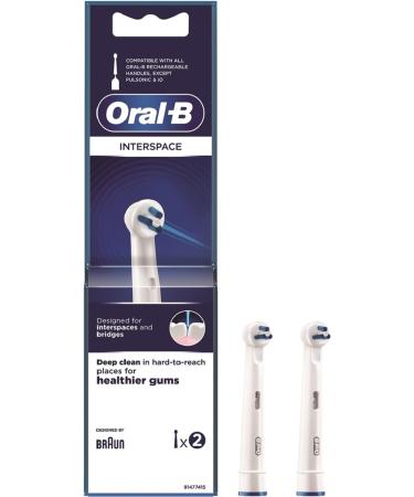 Oral-B Interspace Plug-In Brushes for Electric Toothbrush - Ideal for Interdental Spaces Bridges & Implants - 4 Pack - Buy Online on GoSupps.com