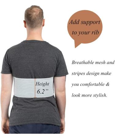 Buy Rib Belt for Men | Elastic Rib Injury Support Brace | Cracked & Fractured Rib Protector - Medium - Buy Online on GoSupps.com