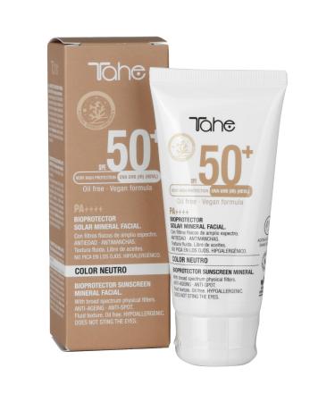 Tahe Tahe Mineral sun protection for neutral face (without colour) 0% chemical filters and preservatives SPF 50+ 50 ml