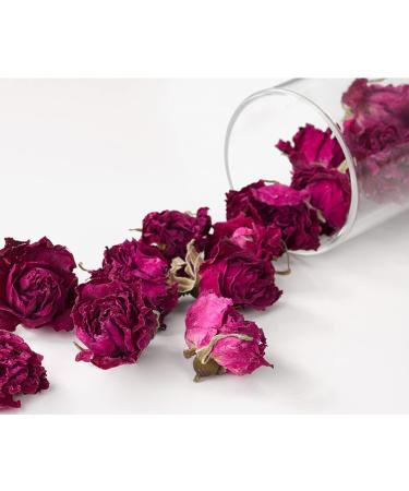 Wahdawn Organic Edible Dried Rose Buds Tea | Culinary Grade Herbal Drink Non-GMO non-Caffeine Rosebuds Sleep Yoga Relaxing Health Care Drinking 1.76 Oz Sealed Package - Buy Online on GoSupps.com