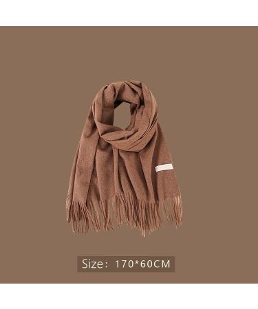 Elegant Women's Cotton Scarf - Luxurious Soft Triangular Wrap for All Seasons | Multi-Purpose Brown Cape Scarf - Buy Online on GoSupps.com
