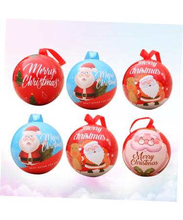Cabilock 18 Pcs Christmas Party Favors Christmas Boxes for Treats Christmas Tree Ornaments Spherical - Buy Online on GoSupps.com