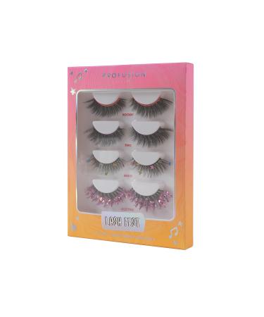 Profusion Cosmetics It s a Vibe Lash Fest - 4-Pair Faux Mink Lash Set for Ultimate Festival Glam | Lightweight & Comfortable for All Eye Shapes - Buy Online on GoSupps.com