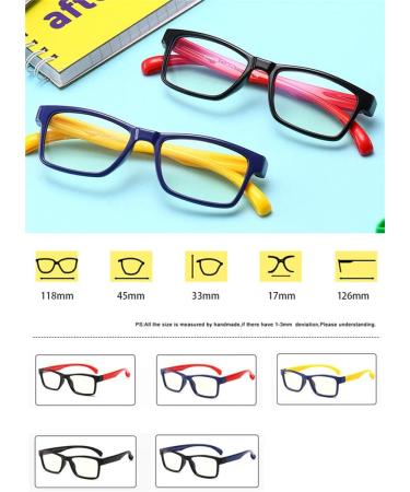 Tofox Anti Blue Light Glasses for Kids - Clear Lens Retro Reading Eyewear for Boys & Girls | Color 1 - Buy Online on GoSupps.com