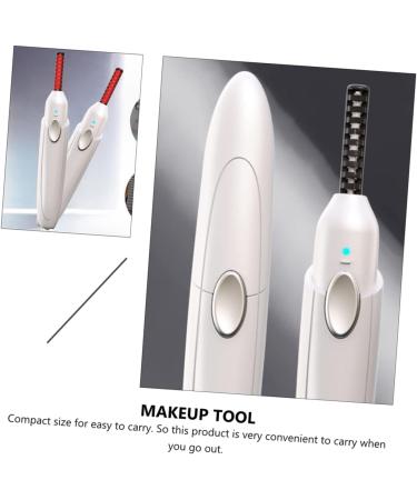1 Set Eyelash Curler Eyelash Holder Makeup Tool Beauty Tool Electric Eyelash Curling Tool Heated Curler Clip Abs Portable White - Buy Online on GoSupps.com