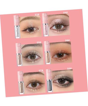 Healeved 8pcs Eye Shadow Eye Makeup Accessories Glitter Liquid - Buy Online on GoSupps.com