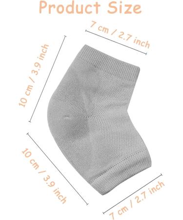 4 Pairs Silicone Gel Heel Socks for Cracked Skin | Moisturizing & Repairing Heel Protection Socks in 4 Colors - Buy Online on GoSupps.com
