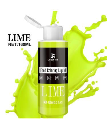 Premium Sugar-Free Liquid Food Coloring - 160ml for Cakes Baking and DIY Projects - Lime Flavor | International Shipping - Buy Online on GoSupps.com