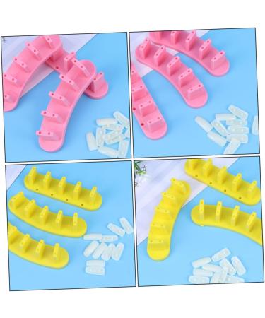 minkissy 2 Boxes Nail Practice Stand Nail Practice Display Stand Nail Practice Rack Nail Stand Acrylic Nail Art Holder Acrylic Stands for Display Manicure Tool Plastic Nails Magnetic 12X3cm Assorted Color - Buy Online on GoSupps.com
