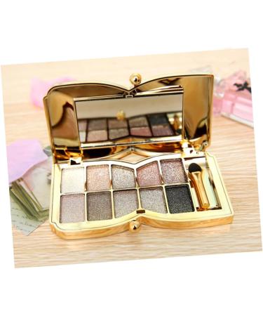 FRCOLOR 2pcs & # Glitter Flash Makeup With Mirror Eye Colorful Shadow Brush Colors Eyeshadow - Buy Online on GoSupps.com