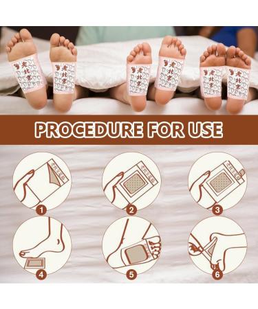 XPJBKC Detox Foot Pads - 50 Natural Detoxification Plasters for Stress Relief Deep Sleep & Health Care - Buy Online on GoSupps.com