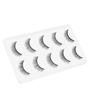 minkissy 15 Pairs Short False Eyelashes Fake Cosmetic Eyelashes Art Eyelashes Makeup Brishes Toiletries Natural Look Eyelashes Extension Lashes False Lashes Artificial Fiber 3d Glue Fluffy
