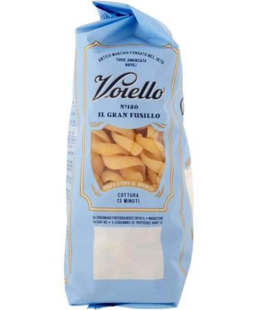  Italian Gourmet E.R. Voiello Pasta Gran Fusilli Pack of 5 100% Italian pasta N180 500 g + Polpa Italian Gourmet 400 g - Buy Online on GoSupps.com