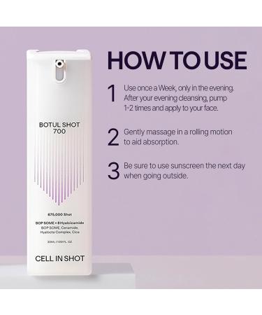 CELL IN SHOT Anti-Aging Premium Set Botul Shot 700 and Mumak Stem Shot Lifting & Regeneration Ampoule Duo for Firmness Elasticity and Youthful Radiance Professional K-Beauty Set (30 ml + 30 ml) - Buy Online on GoSupps.com