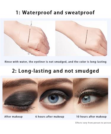 Black Eyeliner Pencil Ksndurn 2 PCS Gel Eyeliner - Matte Quick-dry Eyeliner Pencil/Cream Eyeliner Tool Smudge Proof and Waterproof Eyeliner Pencil - Buy Online on GoSupps.com