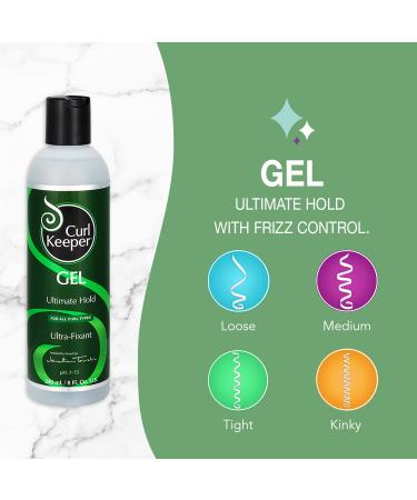 Curl Keeper Gel - 8oz Ultimate Hold Power with Frizz Control for All Hairstyles - Buy Online on GoSupps.com