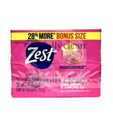 Zest Lush Orchid & Almond Bar Soap - Luxurious Scented Handmade Soap for Glowing Skin | International Shipping Available - Buy Online on GoSupps.com