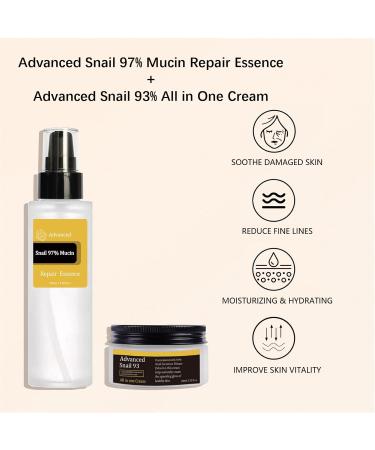 Snail Mucin Power Essence Set - 3PCS Korean Skin Care for Hydrating Dark Circles | Serum Moisturizer & Eye Patch - Buy Online on GoSupps.com