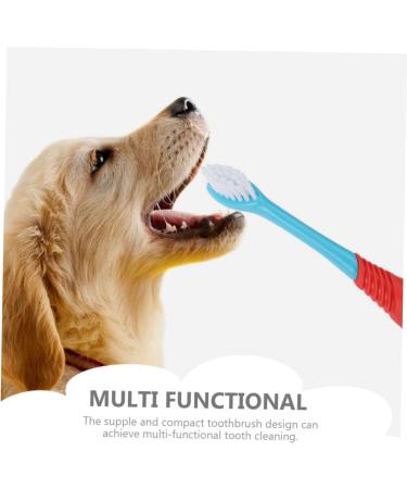 Angoily 4pcs Dual-head Pet Household Puppy Tools Teeth Manual Cleaners for Double-end Convenient Tooth - Buy Online on GoSupps.com