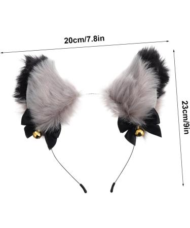 MERRYHAPY Cat Ear Bell Headband Rat Cat Ears Headband Grey Ears Cosplay Headband 1920s Headdress Bell Hairband Costumes Red Cat Ears Tail Grey Headband Dog Hair Jewelry Ear Hair Hoop Fabric - Buy Online on GoSupps.com