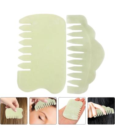 UthClo 2-St Jade Kamm - Premium Head Massage Device & Scalp Scraping Comb for Relaxation | International Shipping - Buy Online on GoSupps.com
