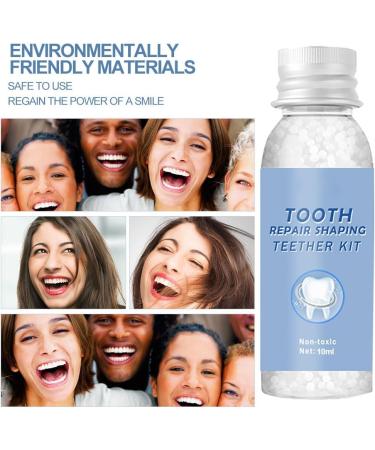 Premium Temporary Denture Set - DIY Heat Fit Beads for Easy Tooth Restoration | Replacement Prosthesis - Buy Online on GoSupps.com