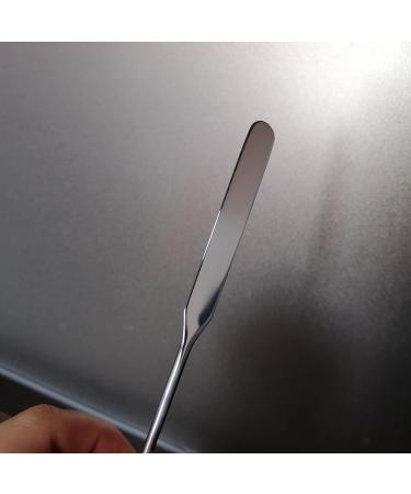 Buy 5 Pieces Stainless Steel Makeup Spatula Set | Foundation Mixing Tool Eye Cream Spoon & Nail Art Stirring Rod | Perfect for Home & Salon Use Silver - Buy Online on GoSupps.com