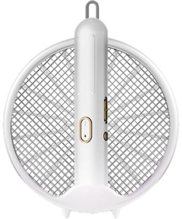 Fly Swatter Electric | USB Rechargeable Electric Mosquitoes Swatter | Foldable Fly Swatter Racket 3000 Volts Fly for Buggs Fly Killers for Travel Outdoor Camping (White) - Buy Online on GoSupps.com