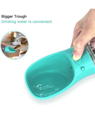 M&MKPET 12oz Dog Water Bottle for Walking | Portable Pet Water Dispenser Bowl | Outdoor Travel Drink Cup | Blue - Buy Online on GoSupps.com