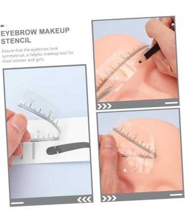  Yardenfun Yardenfun 10 Pieces Yellow Disposable Eyebrow Rulers PVC with Clear Symmetrical Eyebrow Stencils for Easy Eyebrow Makeup for Women Beginners - Buy Online on GoSupps.com